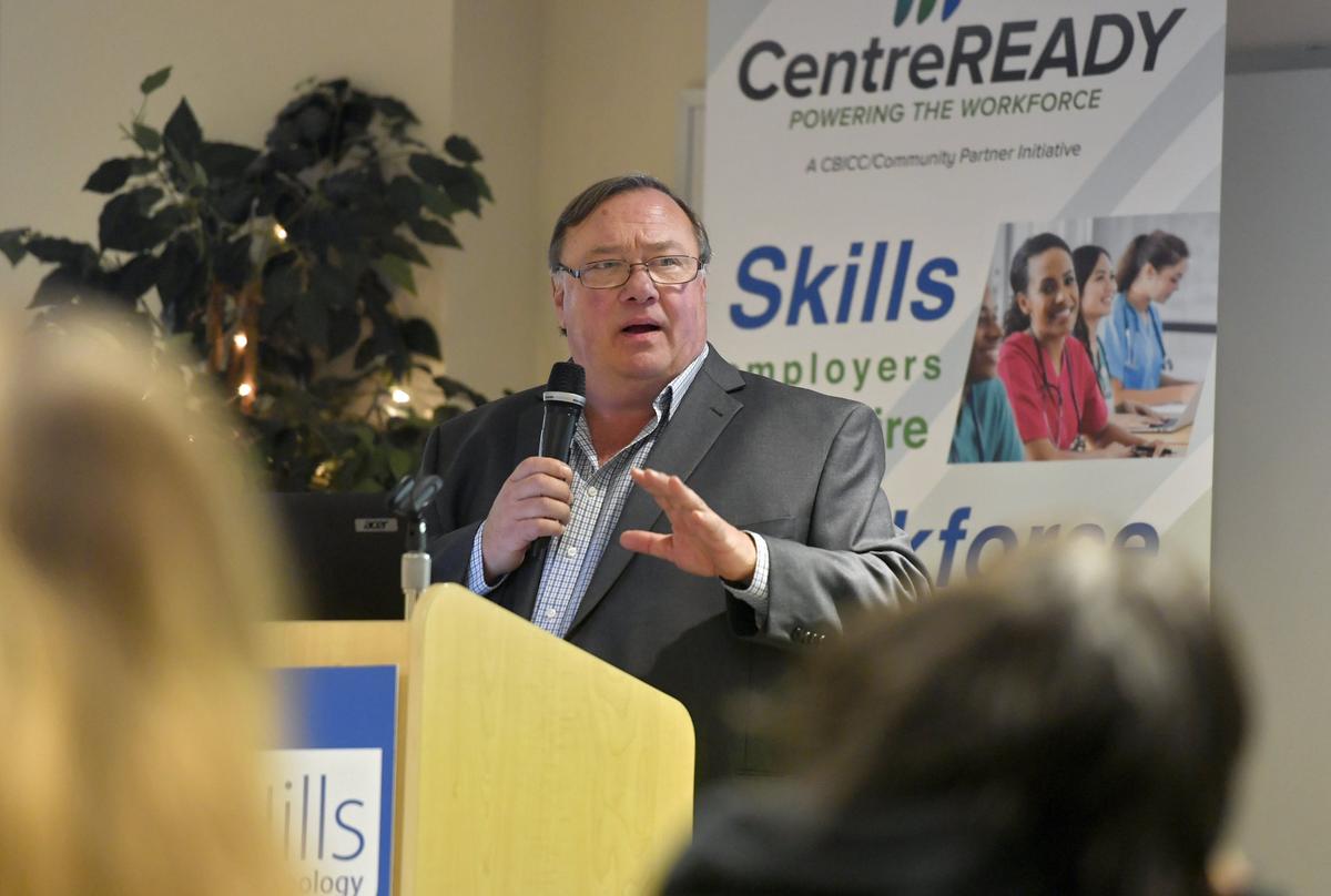 South Hills School community outreach director Jeff Stachowski introduced the CBICC’s Centre Ready program on Wednesday, Jan. 16, 2019.