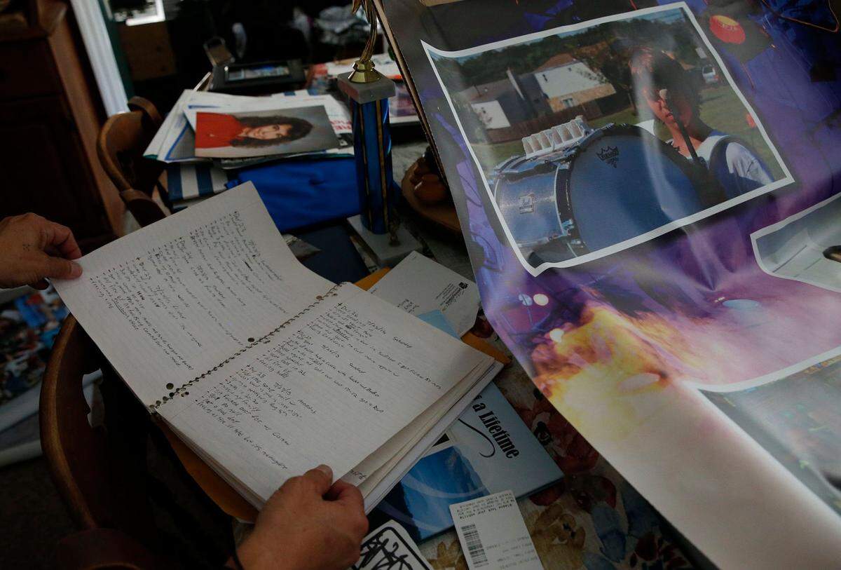 Susan Ousterman keeps her son Tyler Cordeiro’s old notebooks, including one with a journal entry from a week or so before his fatal overdose. “You are going to have a family and kids and be trustworthy,” he wrote. “This is not going to be a letter that your mom reads when you die.”