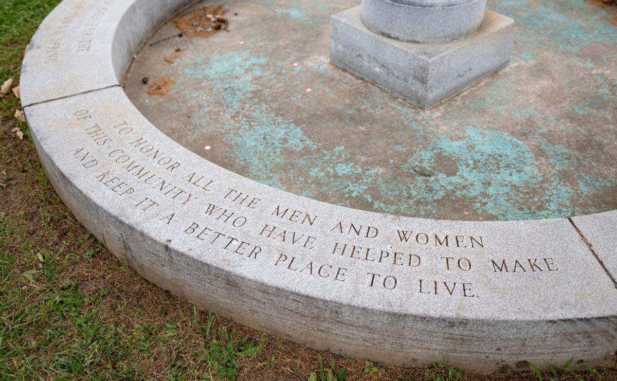 The fountain at Bellefonte’s Union Cemetery has been cleaned and restored to working order.
