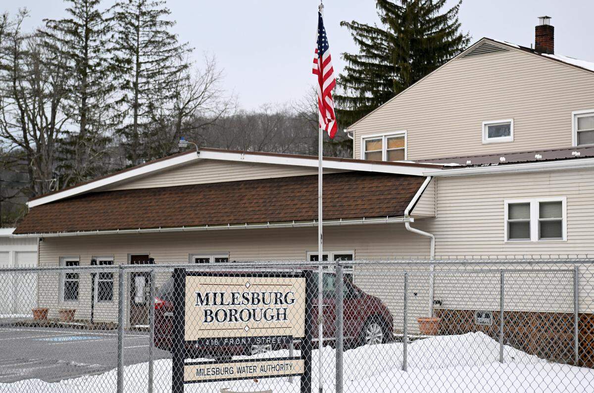 The Milesburg Borough building and Milesburg Water Authority on Front Street on Monday, Jan. 22, 2024.