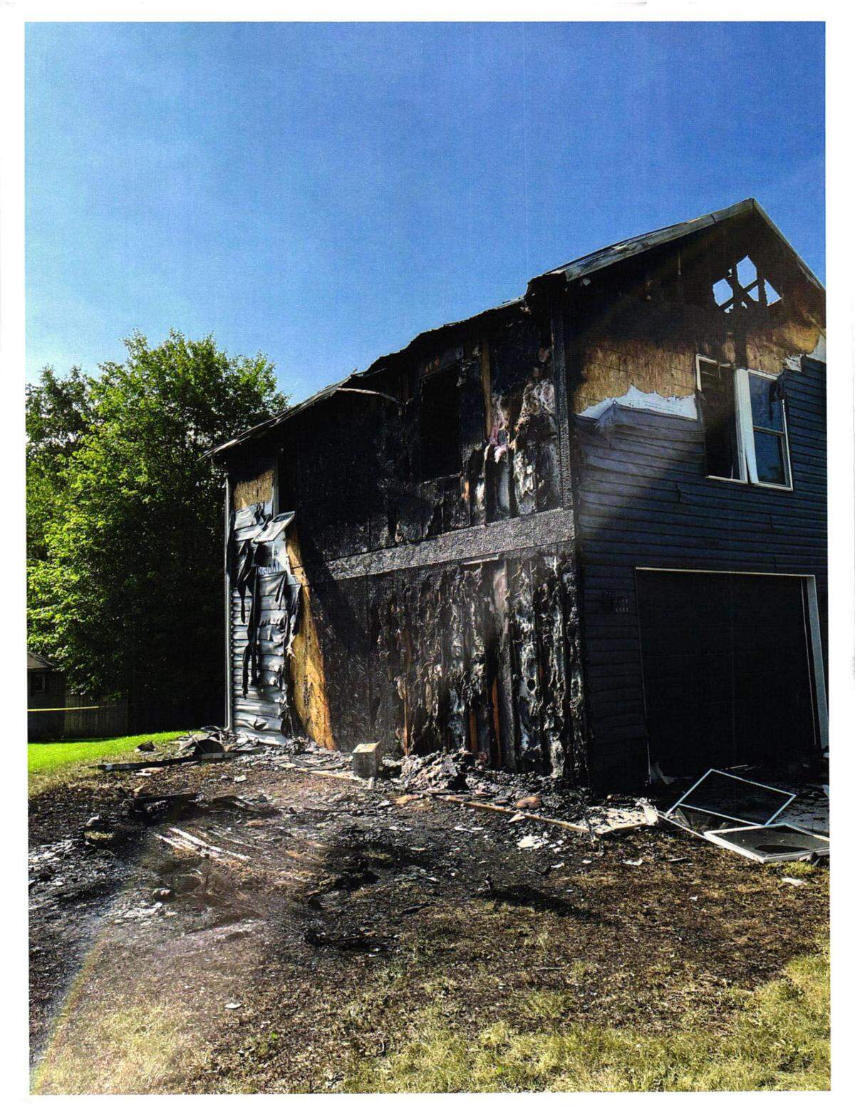 Evidence in the case against Matthew Davis for an intentional fire set July 13, 2023.