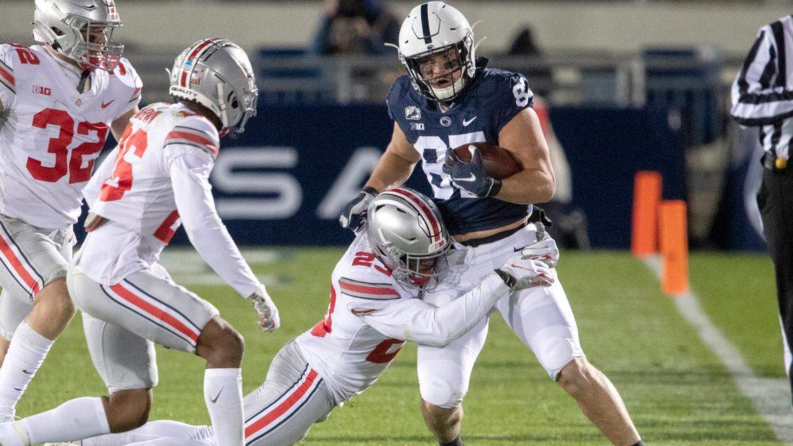 How former Penn State football player Pat Freiermuth fits in with the Pittsburgh Steelers