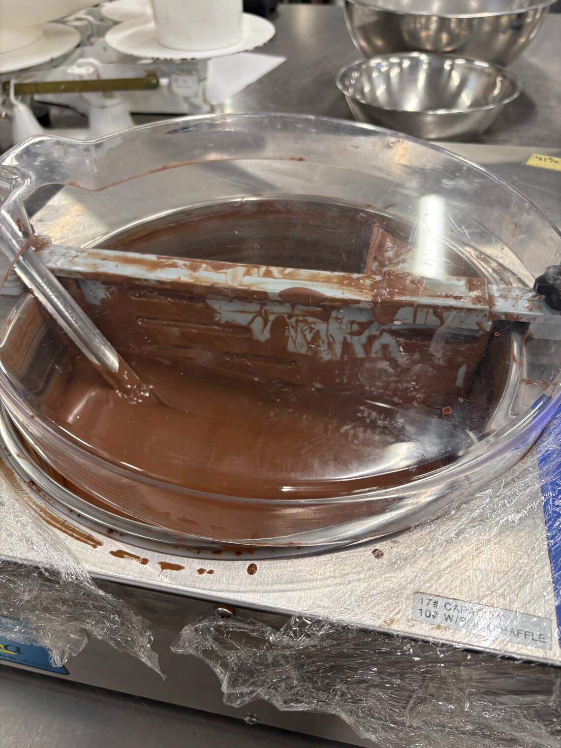 Chocolates in Chef Charles Niedermyer’s class at Penn College are pictured as students prepare for the Kentucky Derby.