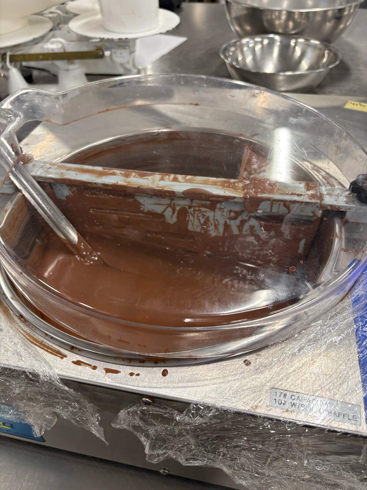 Chocolates in Chef Charles Niedermyer’s class at Penn College are pictured as students prepare for the Kentucky Derby.