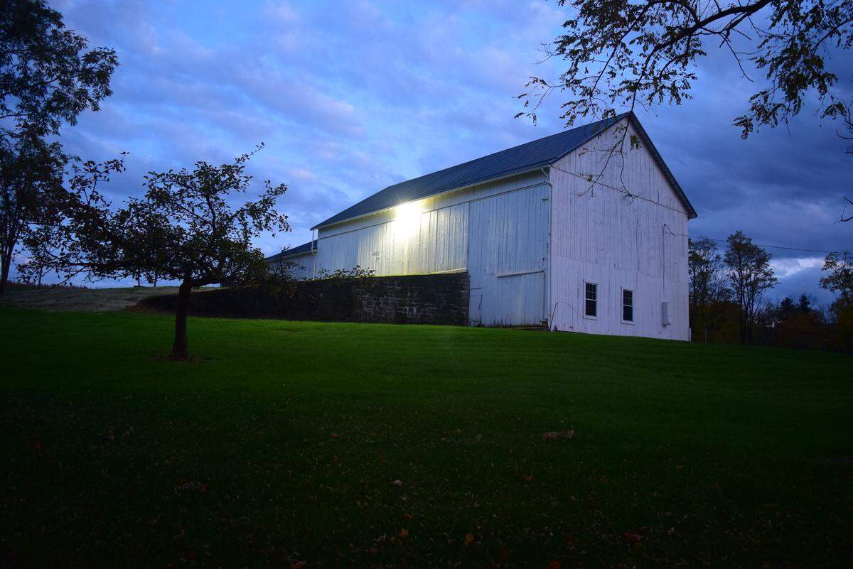 A exterior view of the barn on the property at 124 Rock Hill Road in Harris Township. Photo courtesy of Kissinger, Bigatel & Brower Realtors.