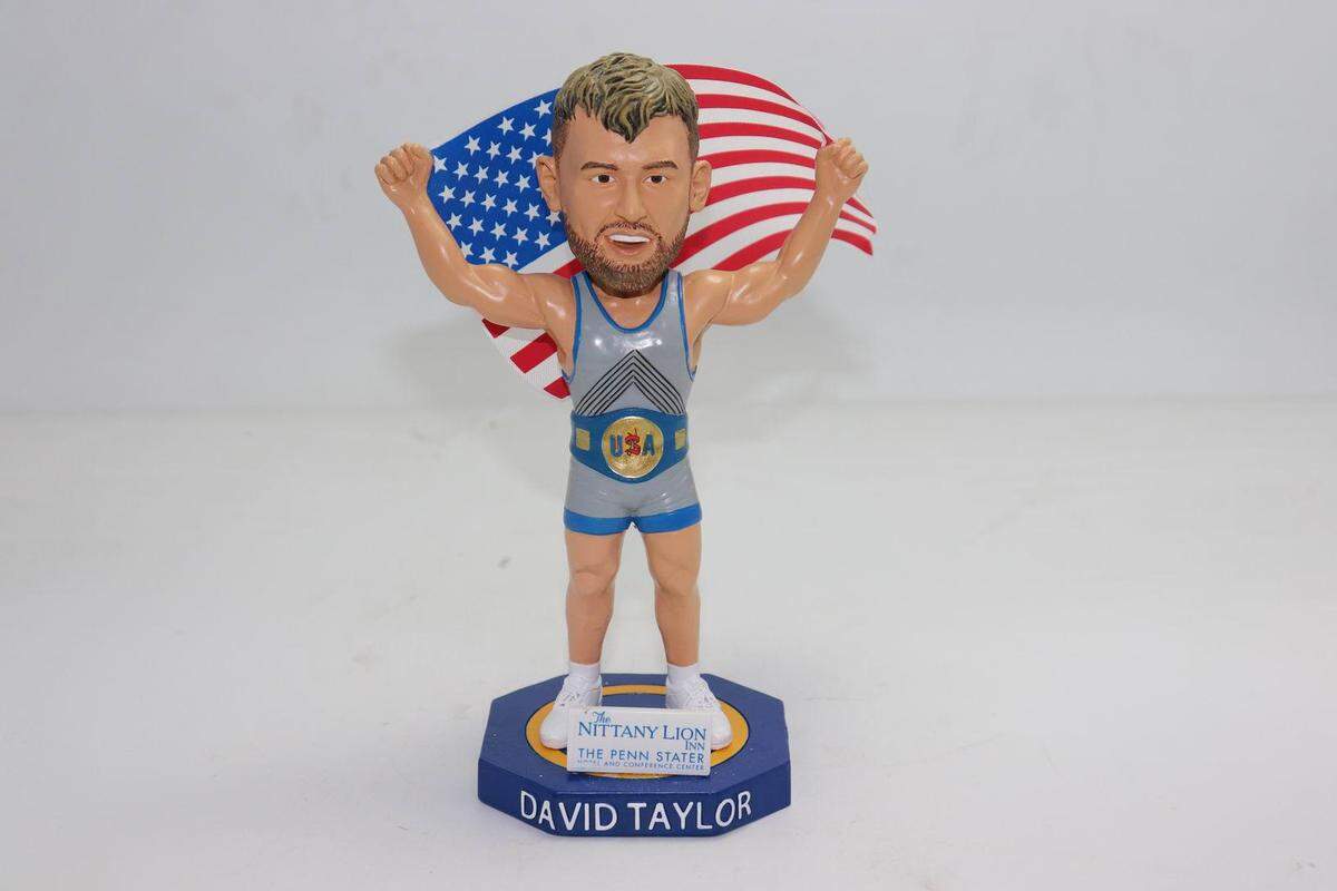 The David Taylor bobblehead is one of the State College Spikes’ promotional giveaways this season.