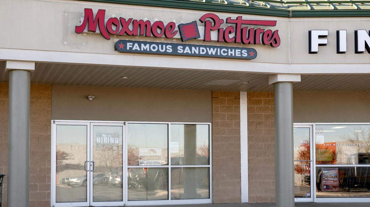 Moxmoe Pictures Famous Sandwiches is getting ready to open at at 321C Benner Pike, in the Benner Pike Shops.