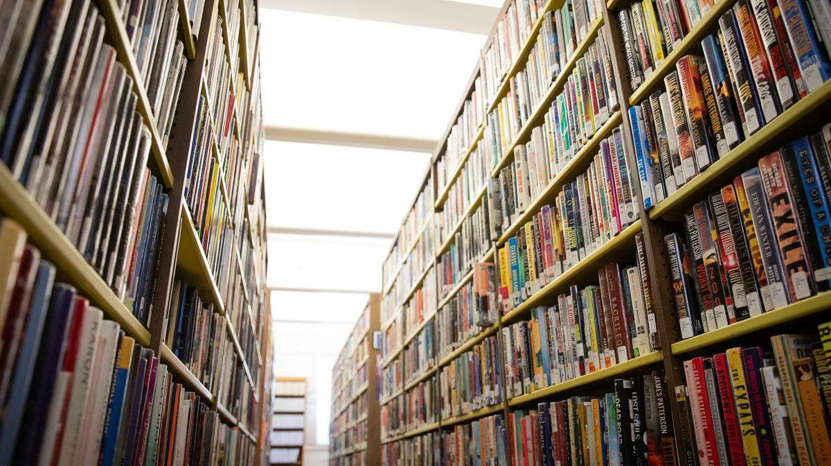Books in the Osterhout Free Library in Wilkes-Barre.