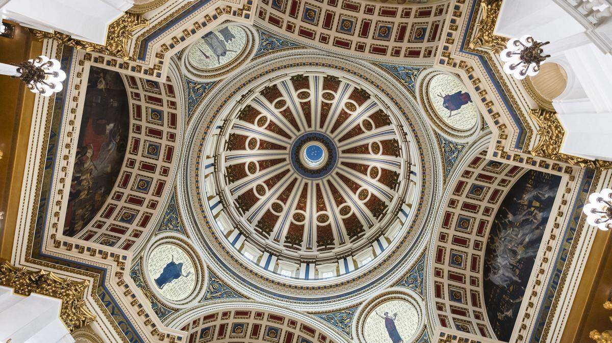 The interior of the Pennsylvania Capitol in Harrisburg.