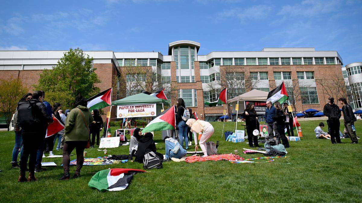 Penn State Students for Justice in Palestine and Student Committee for Defense and Solidarity hosted an all day event with teach-ins and education on the HUB-Robeson Center lawn in April. SPJ planted more than 18,000 flags on the HUB lawn last week to honor Palestinians killed during the Israel-Hamas war, and the display was later vandalized.