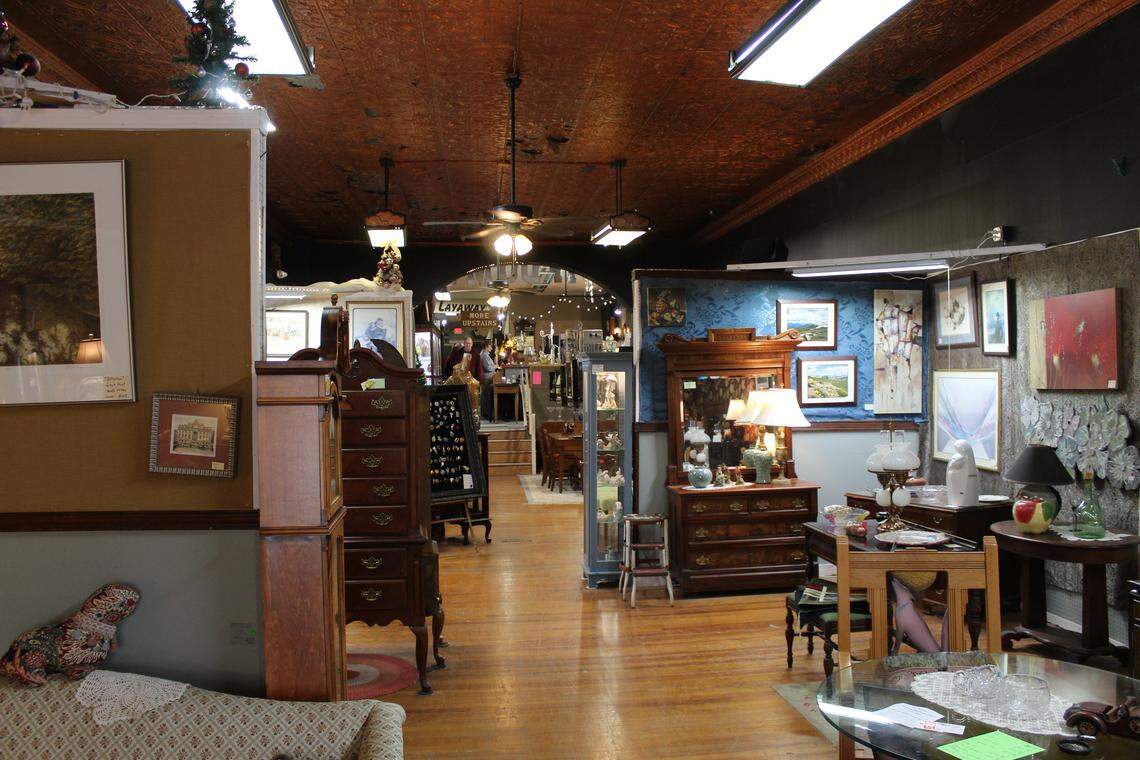 A glance down the long first floor of The Great Mish Mosh.