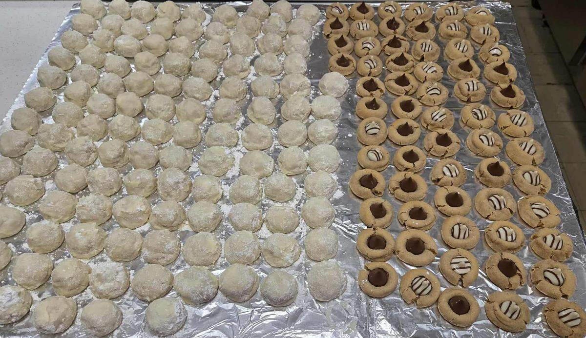 Cookies fresh out of the oven from Comfort Cravings. 