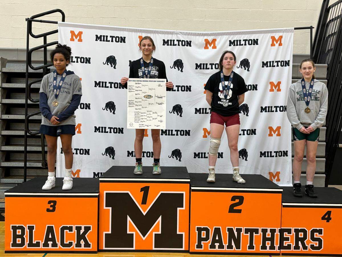 State College’s Anna Lackey finished second at 106 pounds in the PIAA Central Regional Championships on Saturday, March 2, 2024 at Milton High School. She is the first state qualifier for the Lady Little Lions.