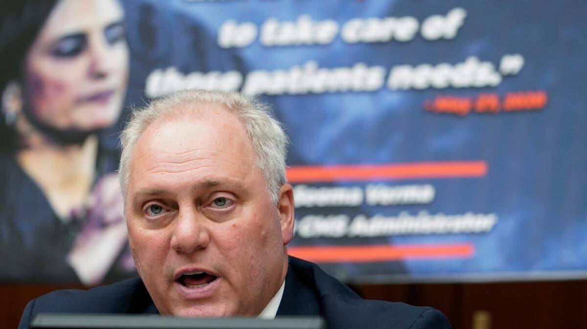 Rep. Steve Scalise, R-La., asks a question during the House Select subcommittee hearing on COVID-19 and long-term effects on health care in nursing homes Wednesday, Sept. 21, 2022, on Capitol Hill.