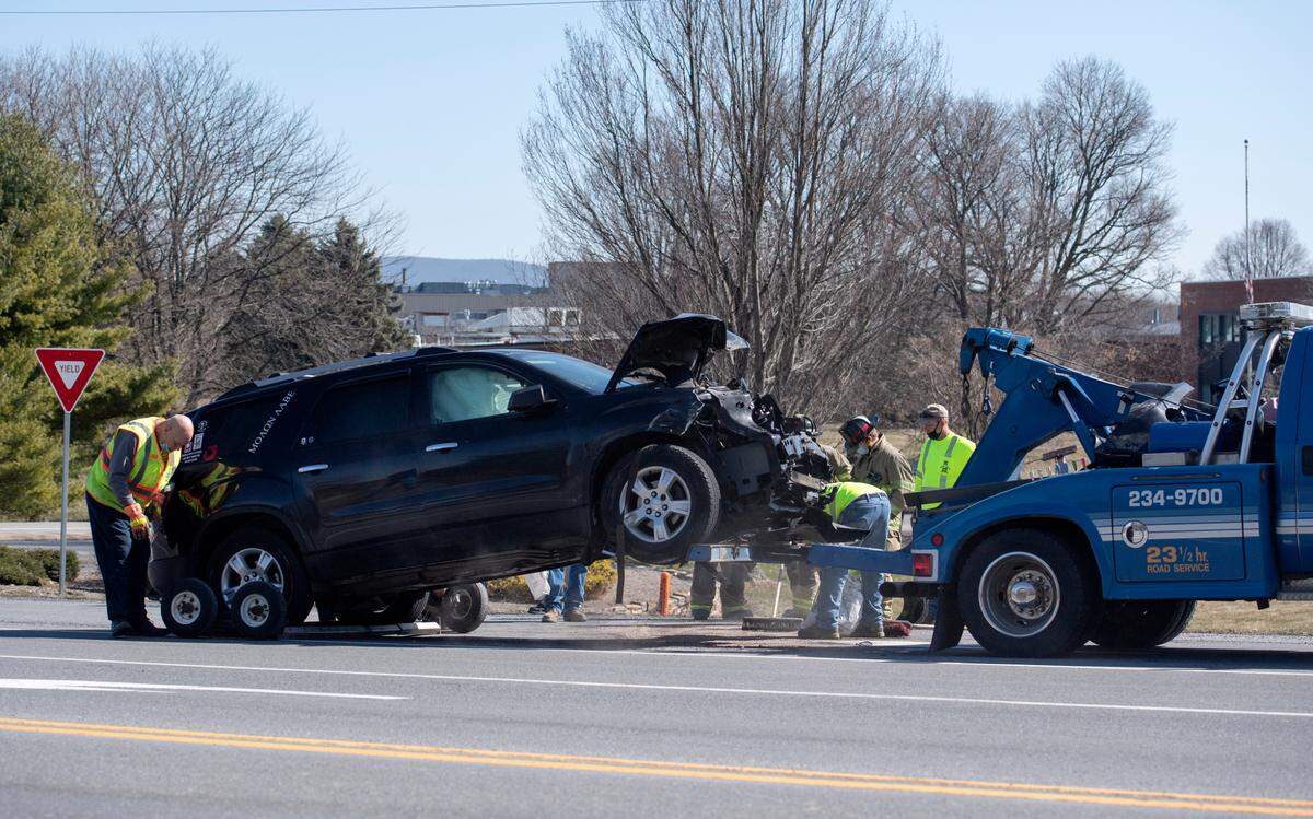The intersection of West College Avenue and Science Park Road in Ferguson Township was closed after a multi-vehicle crash on Monday, March 22, 2021.