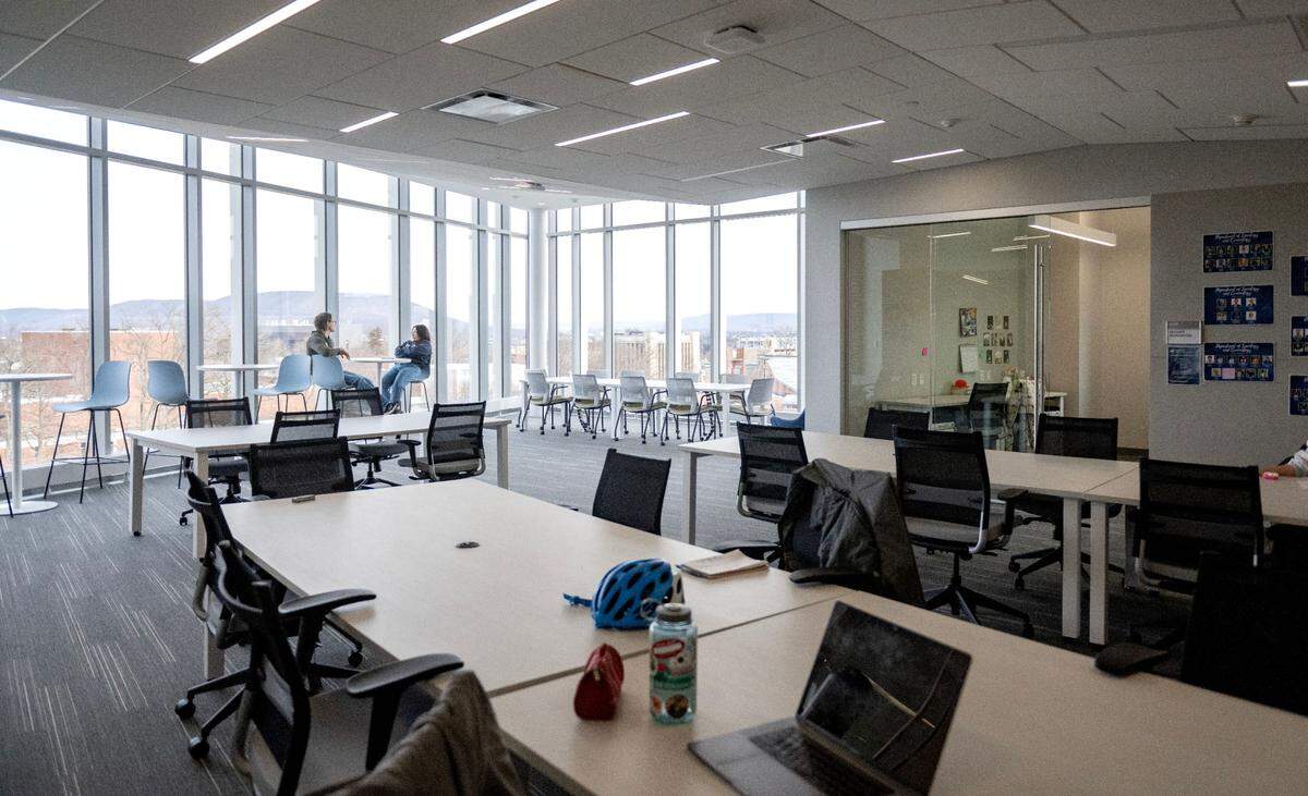 One of the graduate suites in the Susan Welch Liberal Arts Building on the Penn State campus on Wednesday, Feb. 19, 2025.