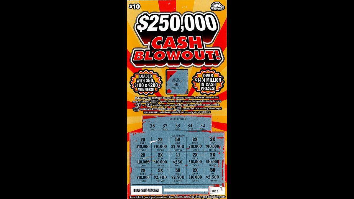 Several multipliers helped Kellee Reed reach a $250,000 prize on this scratch-off ticket.