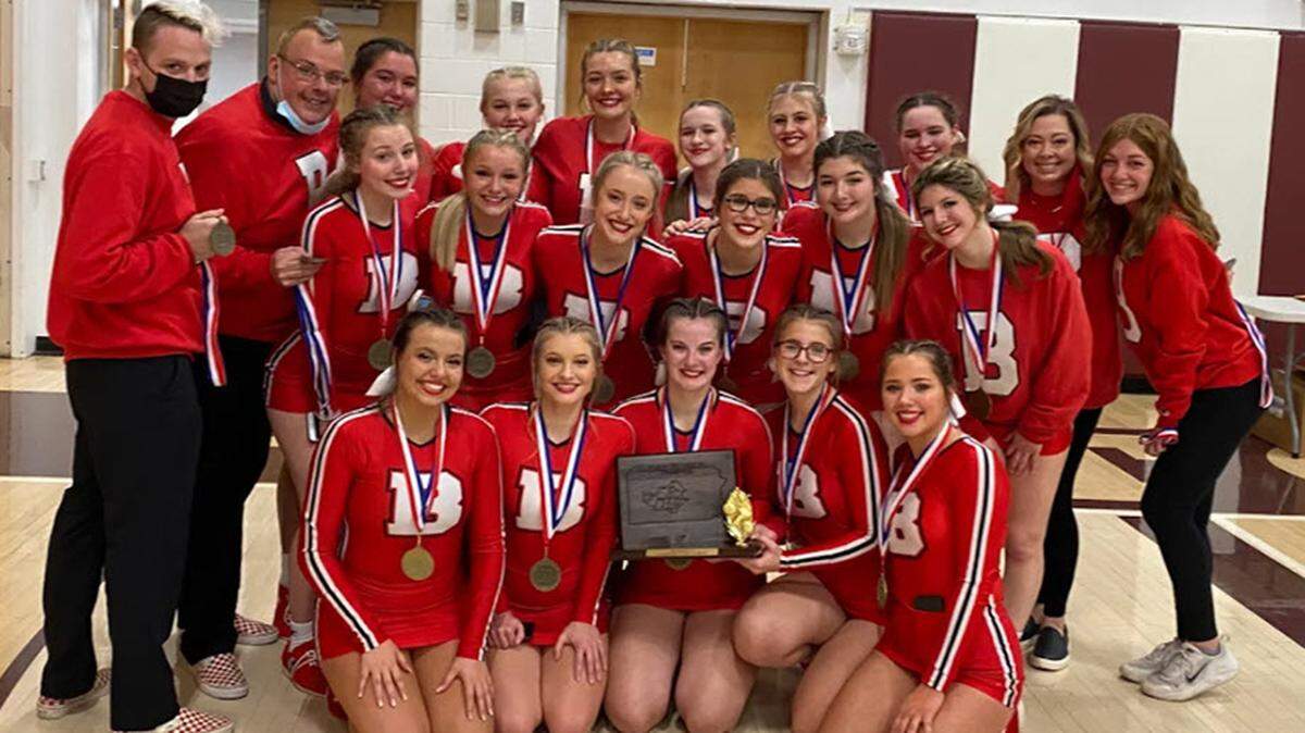 The Bellefonte Varsity Cheerleaders won the Class 3A  District 6 Competitive Spirit Championships in 2021.  