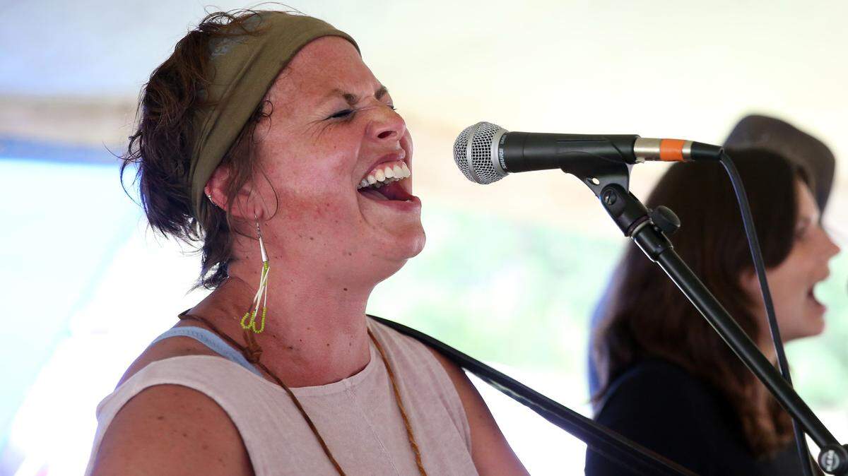 Kate Twoey of Pure Cane Sugar performs during Elk-Ha Fest in July 2017 at the Millheim Fire Company Grounds. The festival, which started as a local replacement to the canceled Karoondinha music festival, will be called The Millheim Ramble and take place on Saturday.