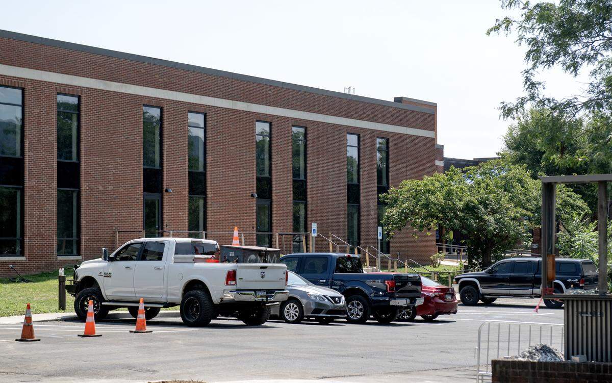 Renovations are underway at the Centre County Community Services Building along East Howard Street in Bellefonte on Tuesday, July 29, 2025. The building was formerly Centre Crest.  