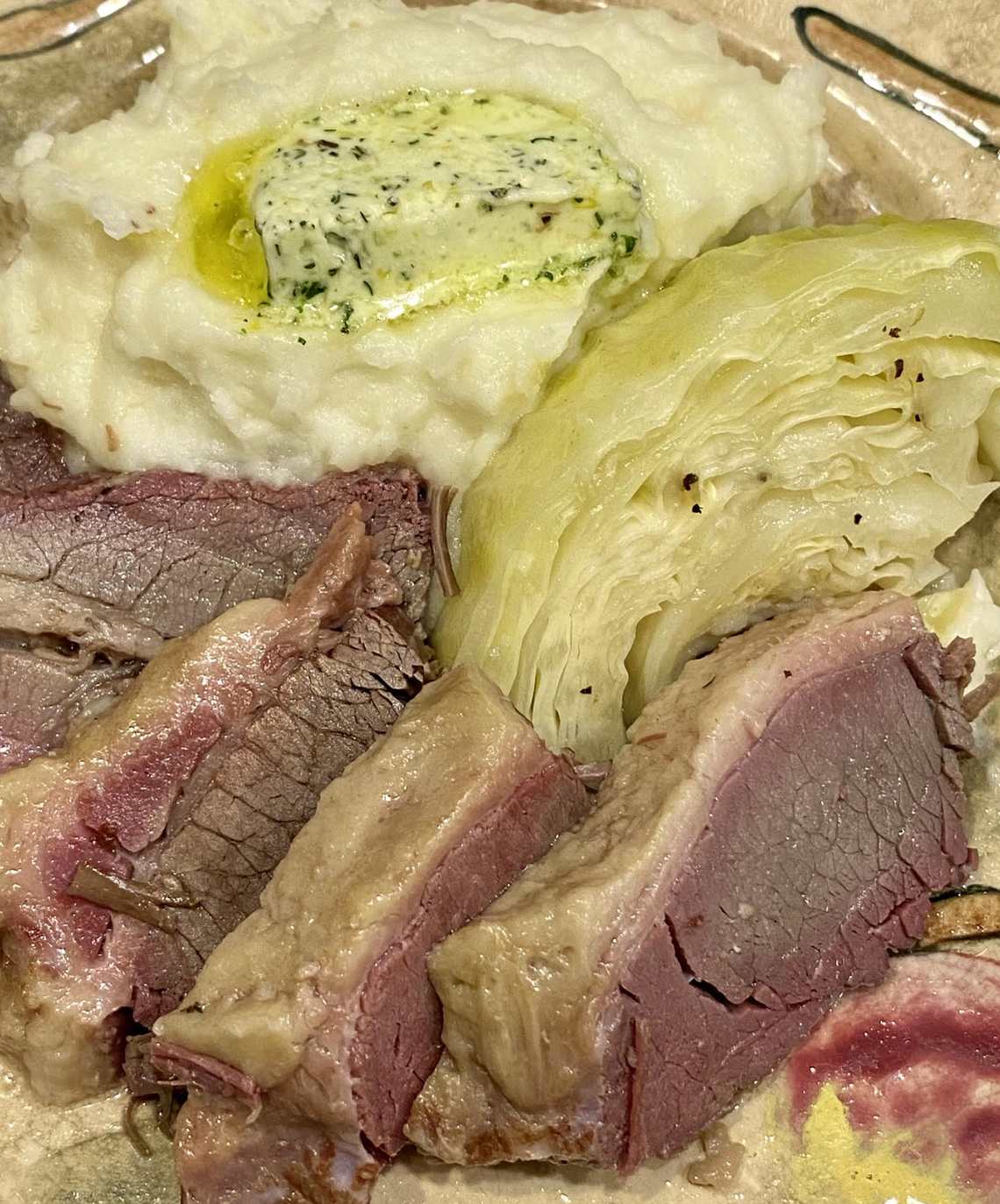 This dish, house-brined beef, cabbage and potatoes topped with herb butter, highlights RE Farm Cafe’s March menu, which features several St. Patrick’s Day favorites.