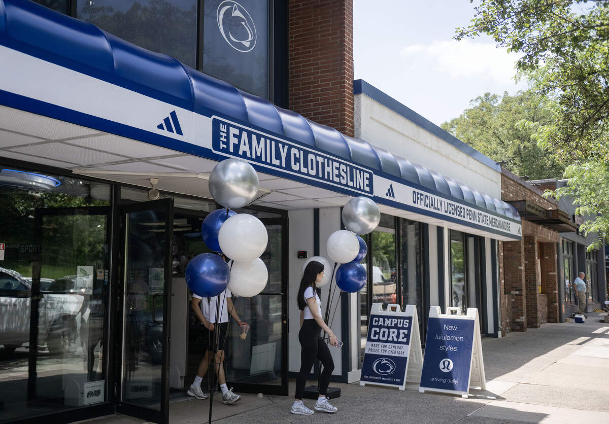 Customers leave the The Family Clothesline on College Avenue on Thursday, July 2, 2026.