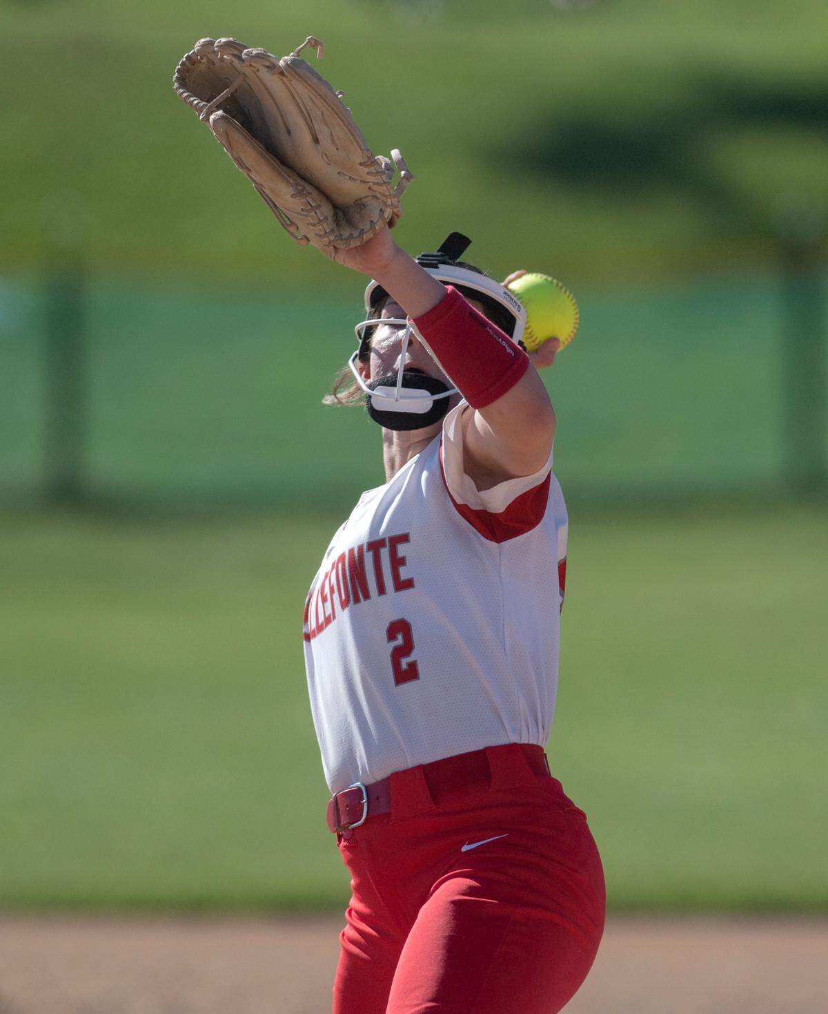 Bellefonte’s Carley Clarkson pitches against Philipsburg-Osceola on Wednesday.