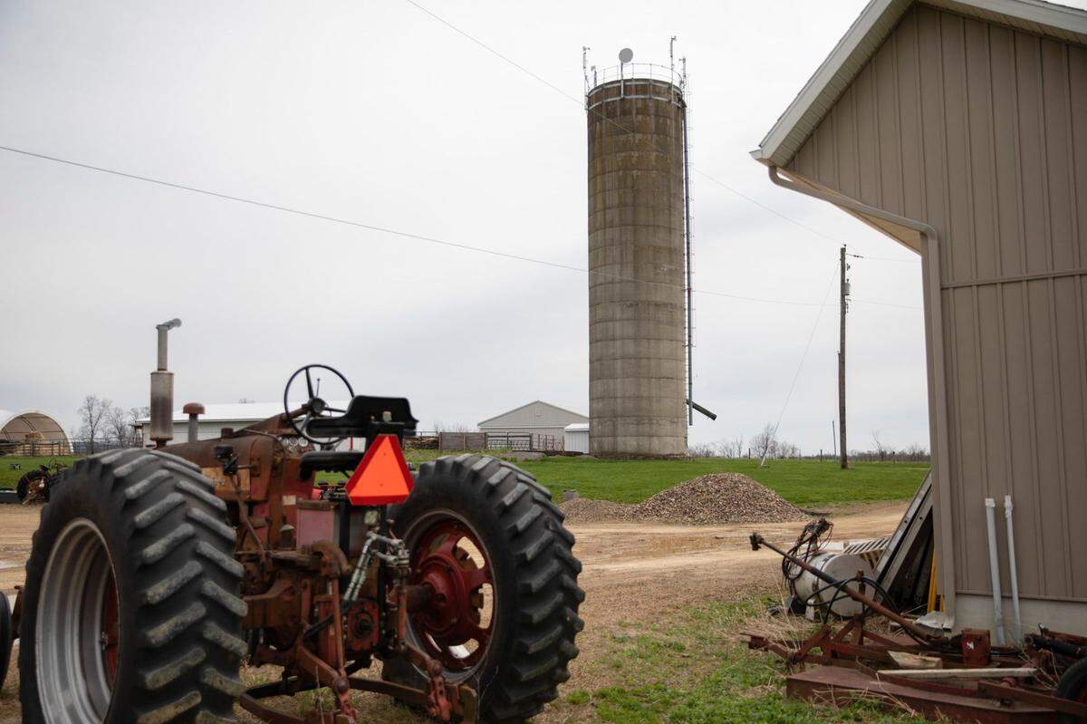 Radios and a microwave dish, installed on top of a farm silo, provide internet service to nearby homes. It’s one of 21 sites that make up the broadband network built by DRIVE, an economic development organization in the Central Susquehanna region.