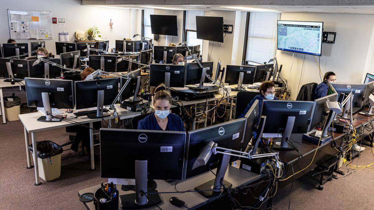 The WellSpan Health York Hospital WellTrack hub, pictured in December, is where teams work to address capacity constraints across the region’s health systems.