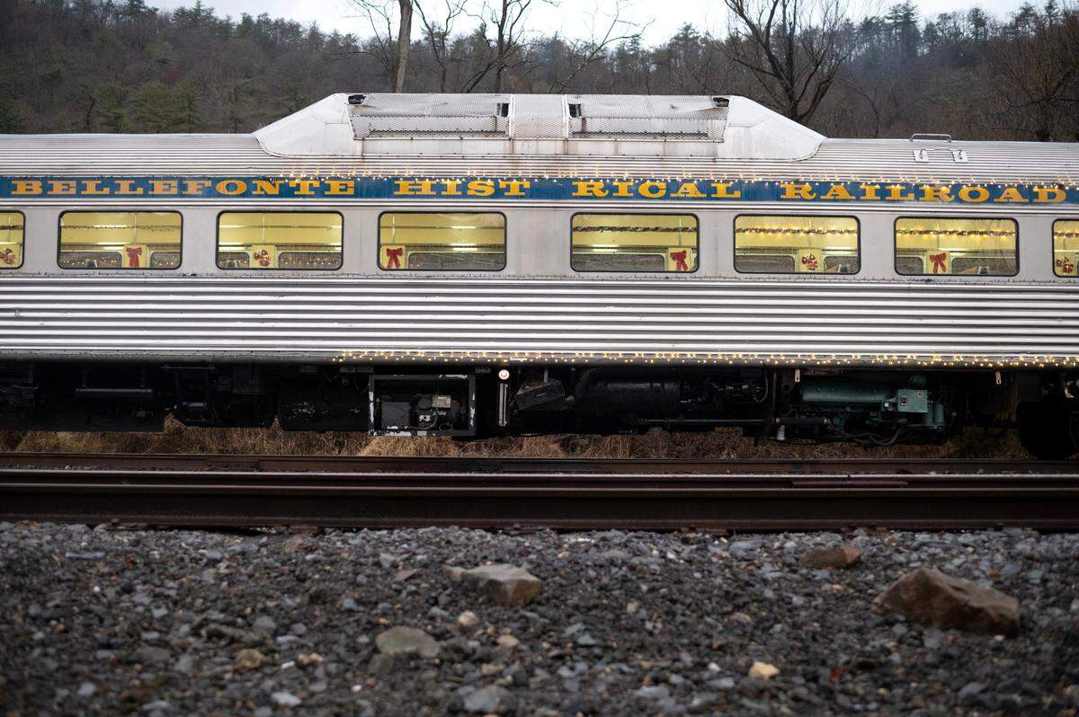 A train car used by the Bellefonte Historical Railroad Society on Wednesday, Dec. 11, 2024.