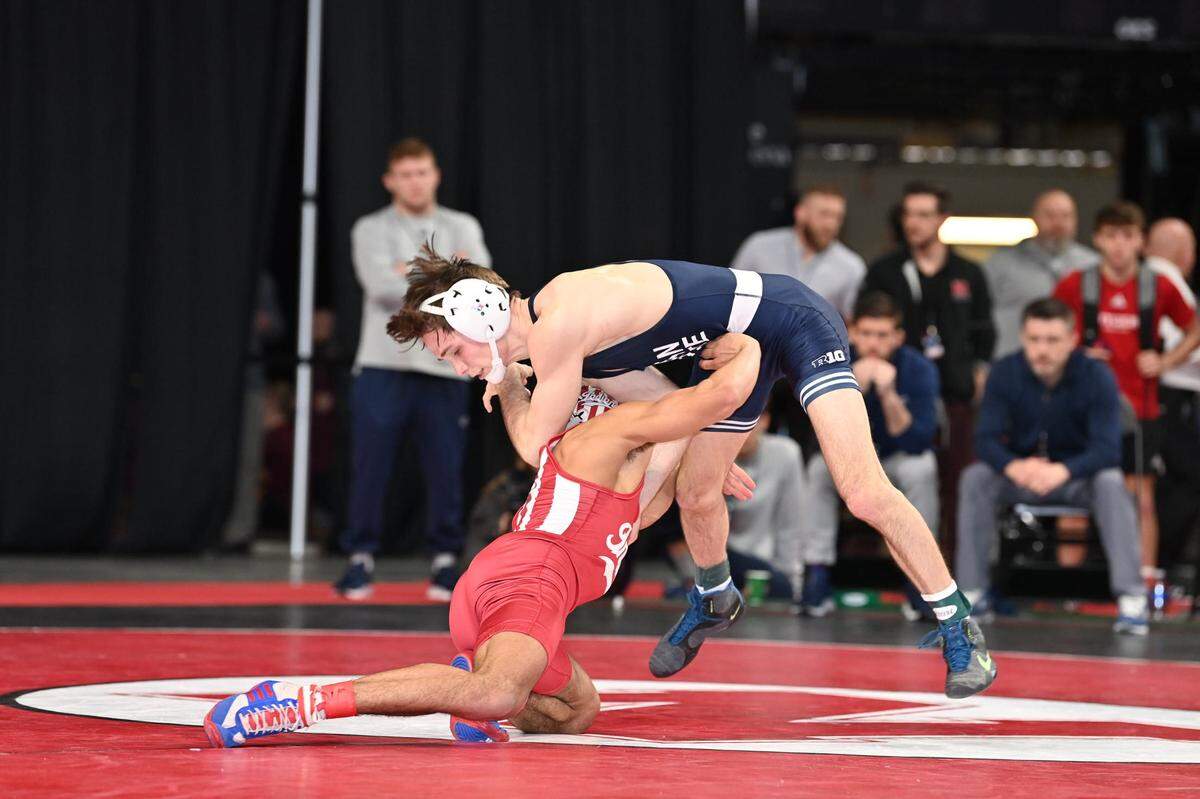 Penn State’s Drew Hildebrandt, pictured here in on March 6, looks to become a two-time All-American.