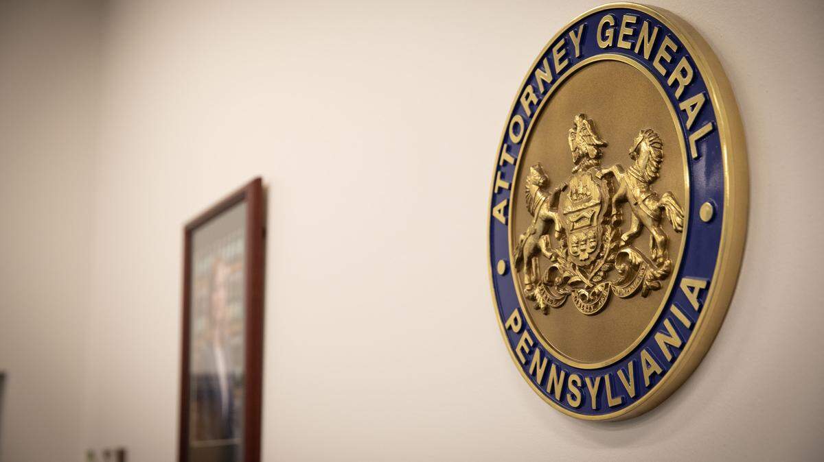 The seal of the Pennsylvania Office of Attorney General in Pittsburgh, Pennsylvania.