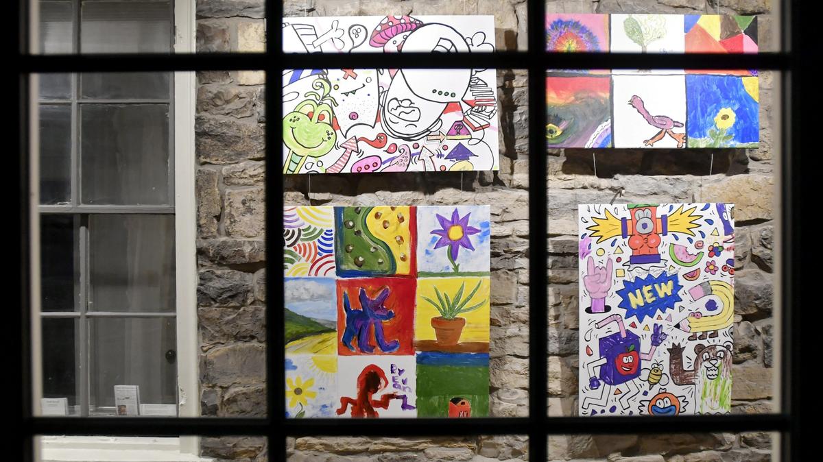 A new 24/7 display window at the Bellefonte Art Museum is featuring work from the 2018 Imagination Celebration.