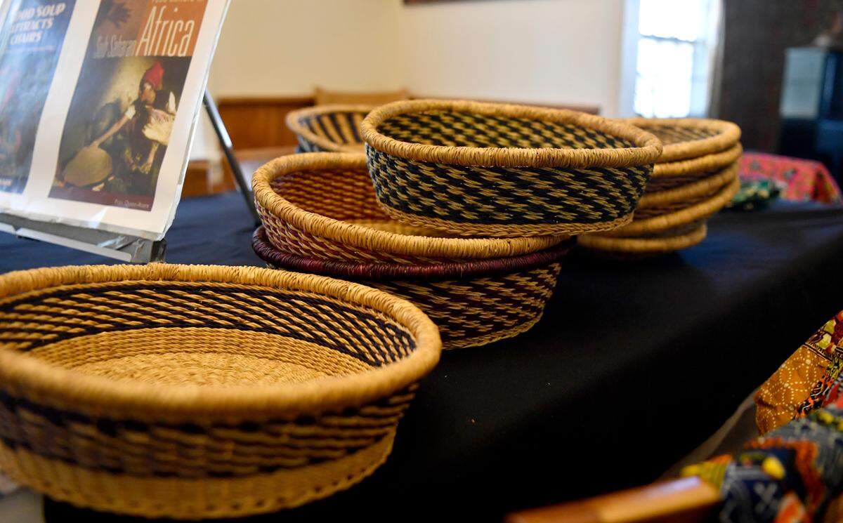 Bolgatanga baskets made in Ghana that will be available through Betumi’s Kitchen.