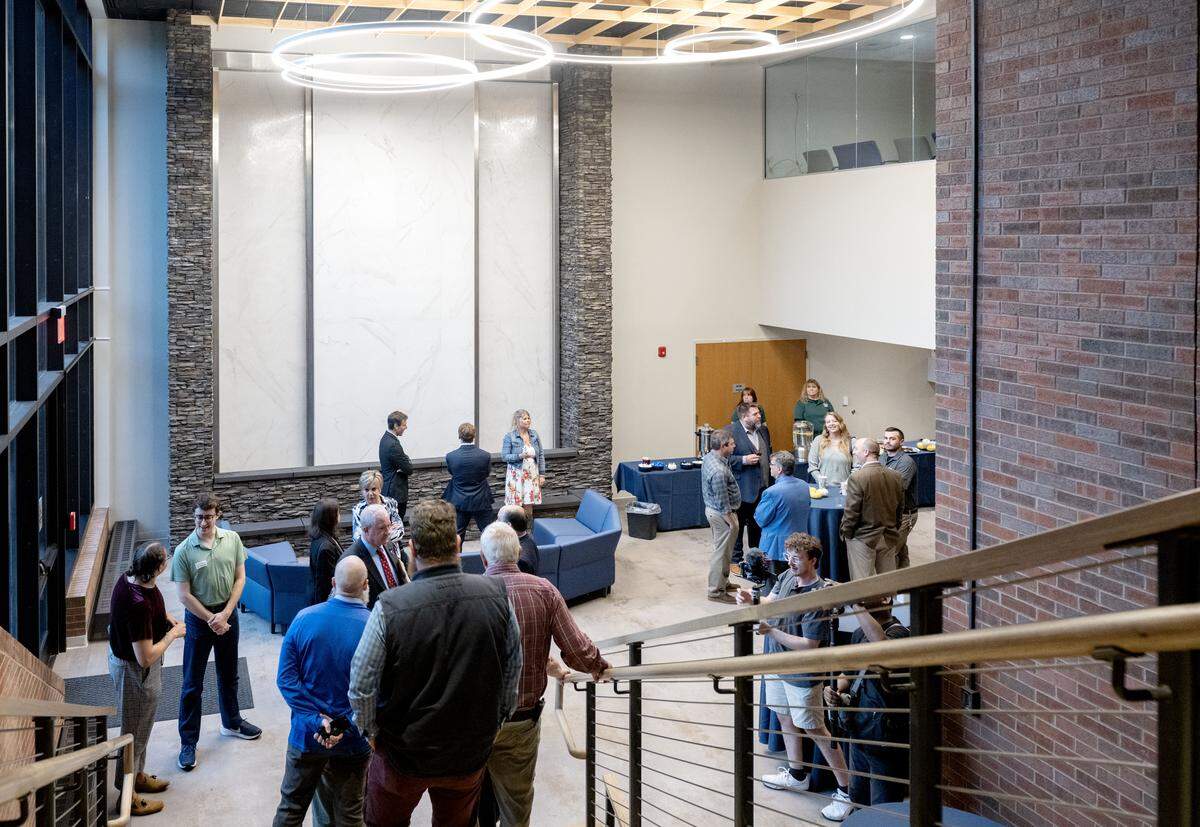 The atrium of the Centre County Community Service Building on Thursday, Sept. 25, 2025.  