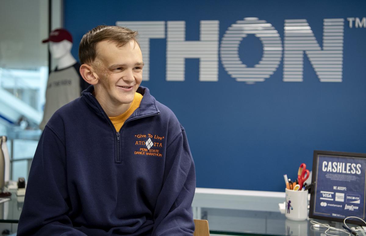 Tucker Haas, a Penn State freshman who was a Four Diamonds child, talks about how Thon influenced him growing up, and how excited he is to get involved.