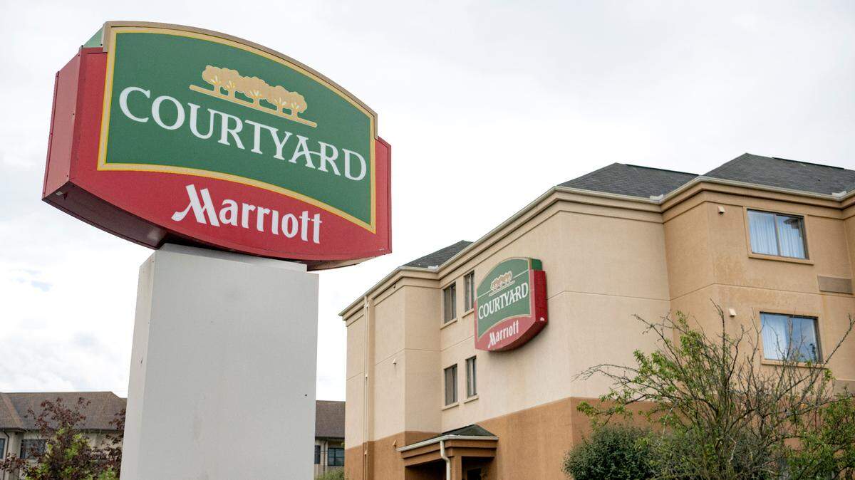 The Courtyard by Marriott State College at 1730 University Drive is seen in this file photo. Here’s what to know about hotel prices for Penn State’s Blue-White game.