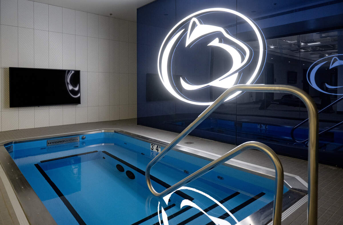 One of the aqua therapy pools at the Greenberg Indoor Sports Complex.