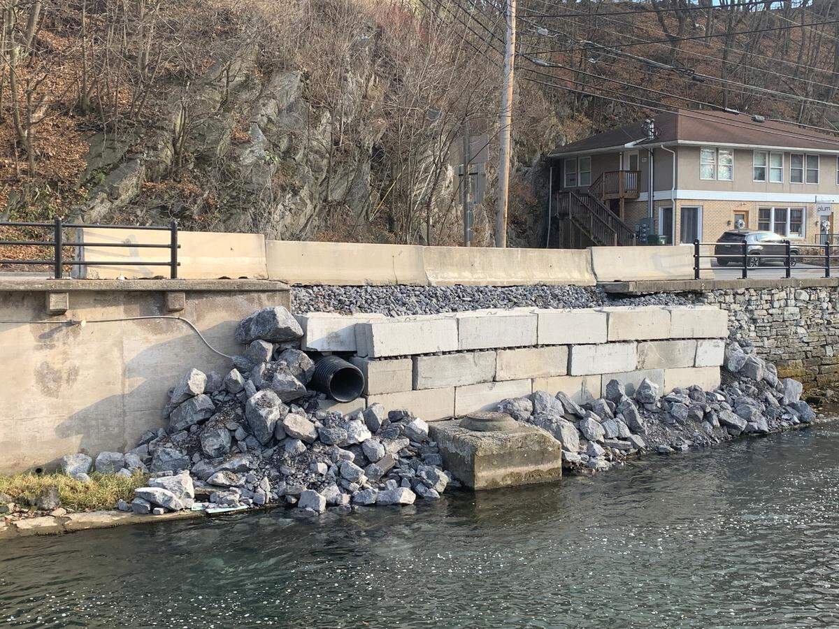 Both lanes of South Water Street between West High and Mill streets reopened Thursday after Pennsylvania’s highway agency temporarily repaired a collapsed wall.