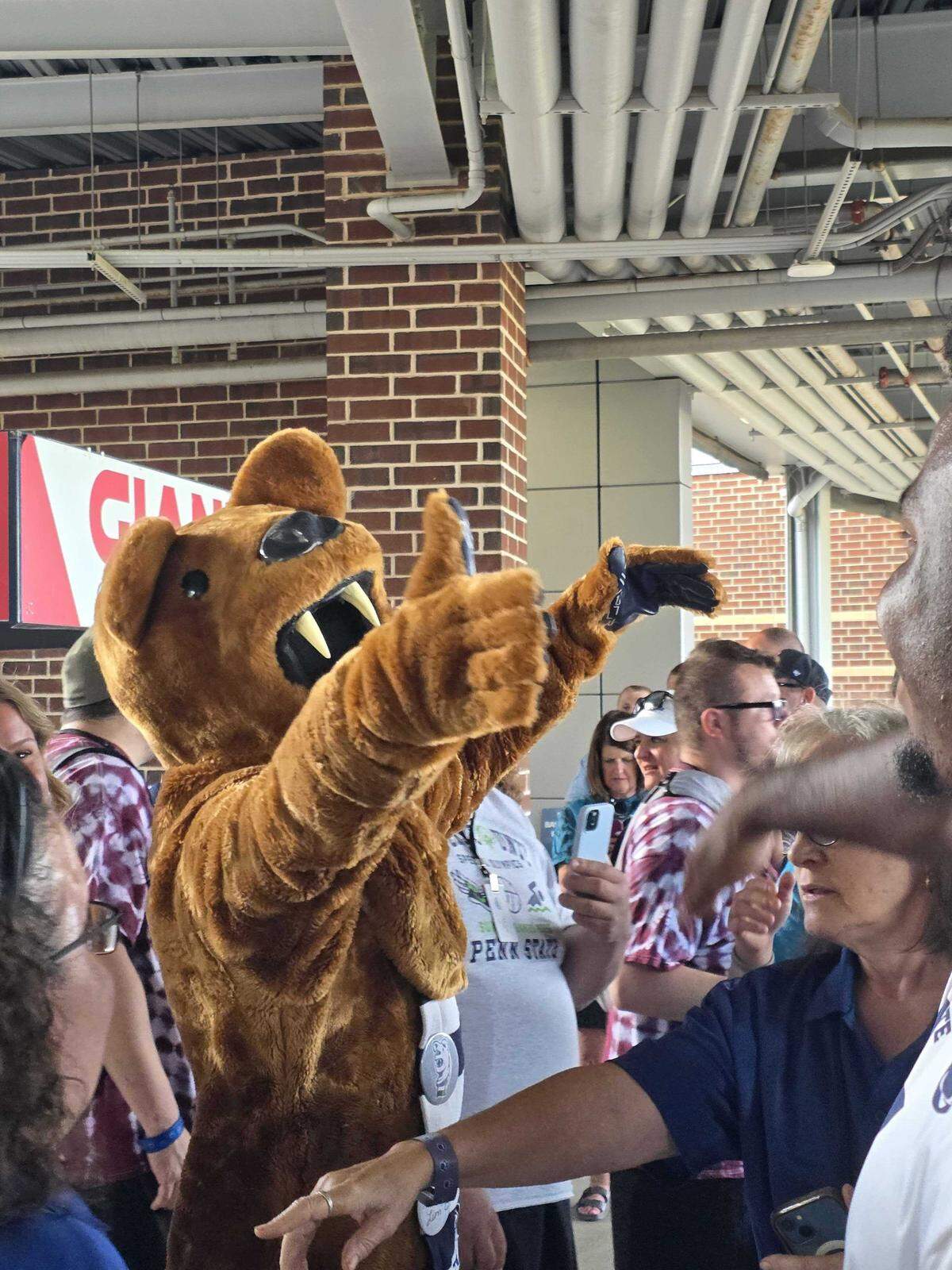 The Penn State Nittany Lion greets athletes at the 2026 Special Olympics Pennsylvania Summer Games opening ceremony on Thursday, June 4, 2026 at Medlar Field. 