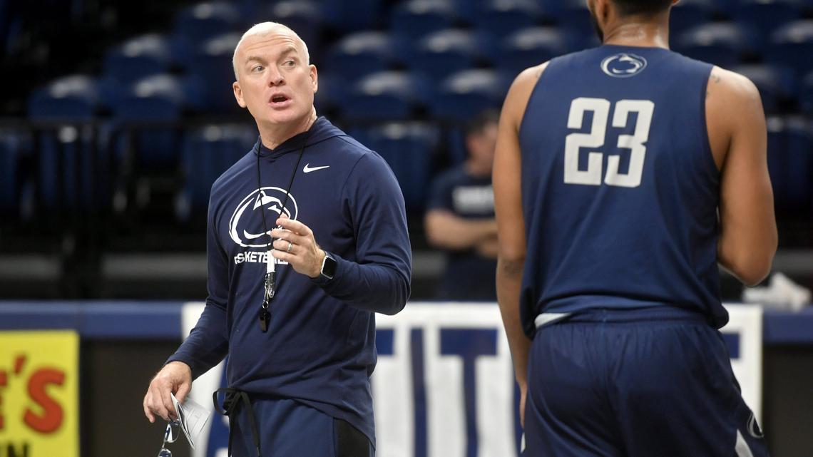 Penn State basketball coach Pat Chambers, seen here last season, welcomed the addition of graduate transfer Curtis Jones on Tuesday. Jones, a former four-star guard, spent time with both Indiana and Oklahoma State before transferring to Penn State.