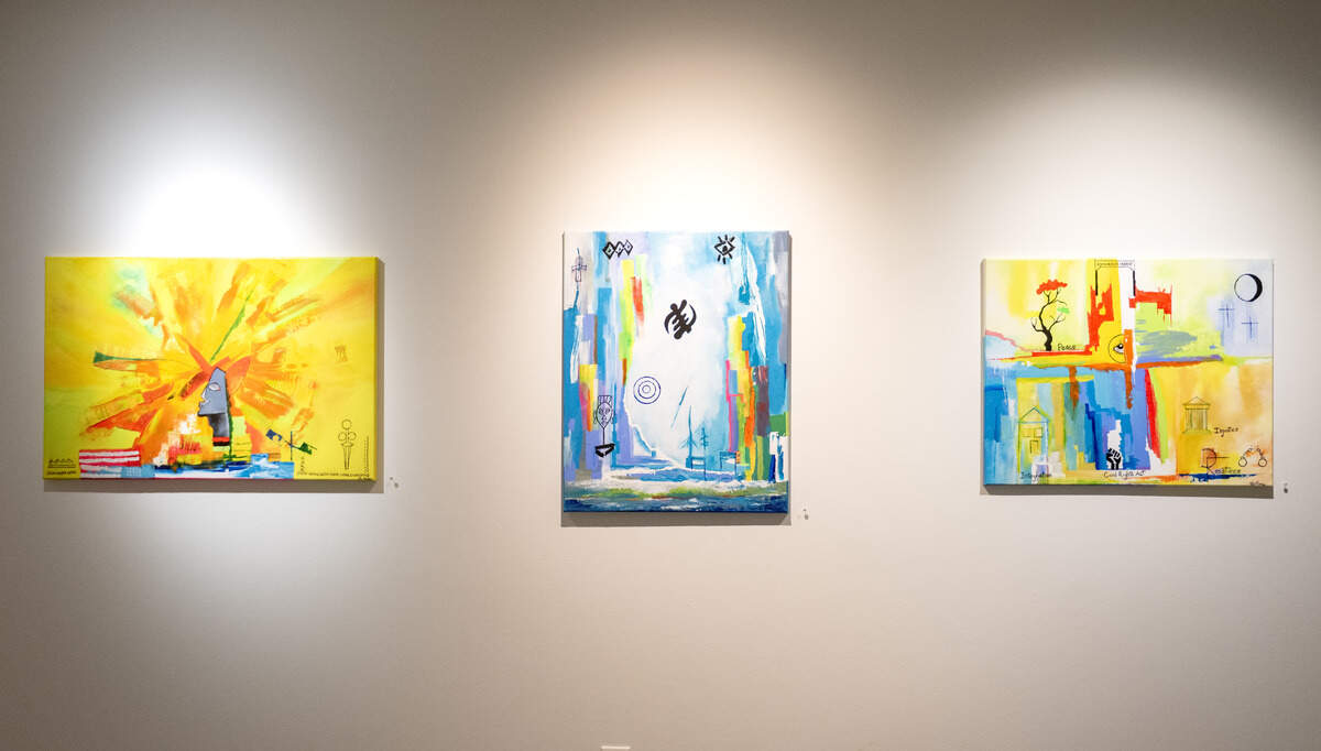 Work by Barry King is part of the exhibit “Juneteenth 2026: Freedom, Justice, Equality-An Intergenerational Perspective,” on display at the Woskob Family Gallery.