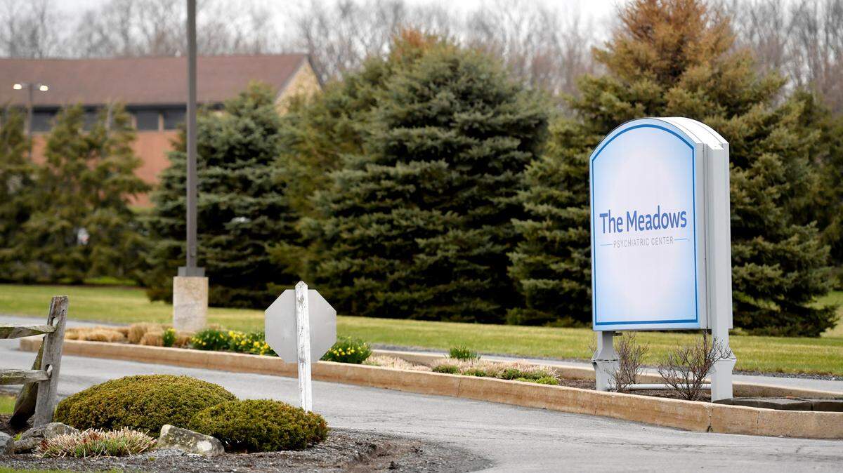 The Meadows Psychiatric Center along Route 45 on April 6, 2022.