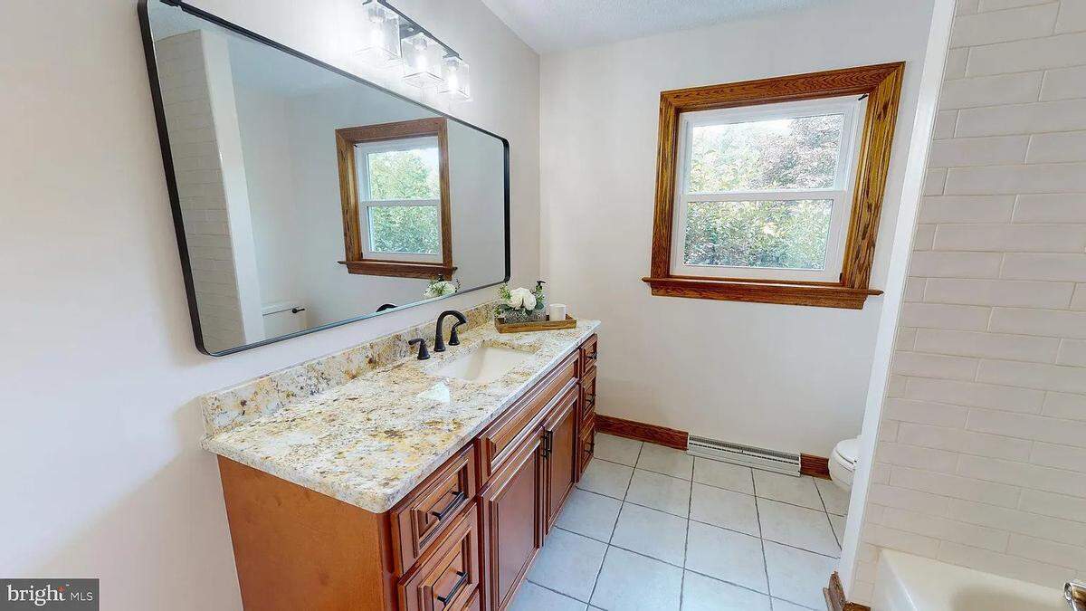 A look inside a bathroom at 5788 W. Buffalo Run Road in Port Matilda. Photo shared with permission from home’s listing agents, Annette Yorks and Diana Das of Perry Wellington Realty, LLC.