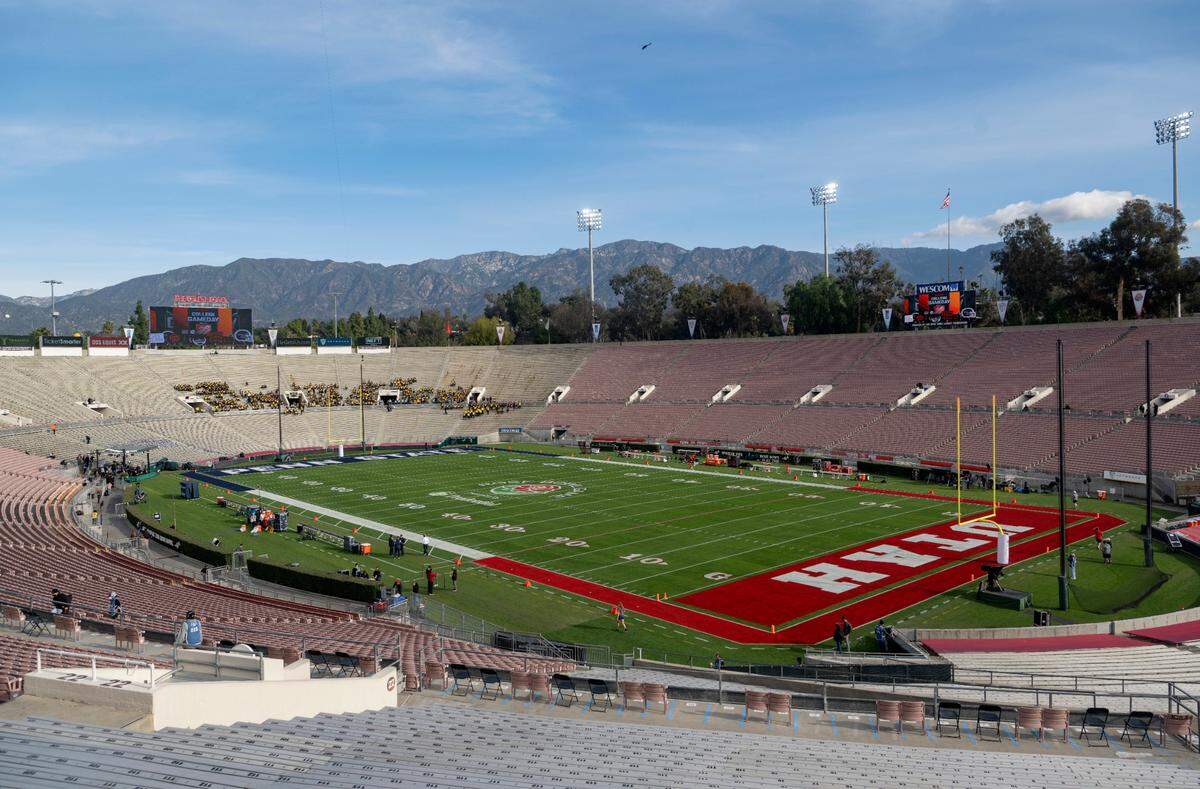 A look at the Rose Bowl stadium before the Penn State and Utah game on Monday, Jan. 2, 2023.