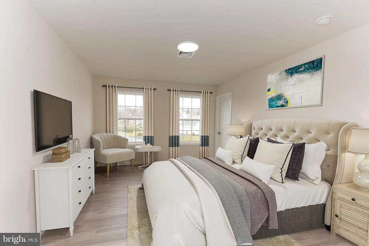 A look inside a bedroom in the home at 124 Claren Court in Millheim. Photo shared with permission from home’s listing agent, Parker Wolfe of Prime Home Real Estate, LLC.