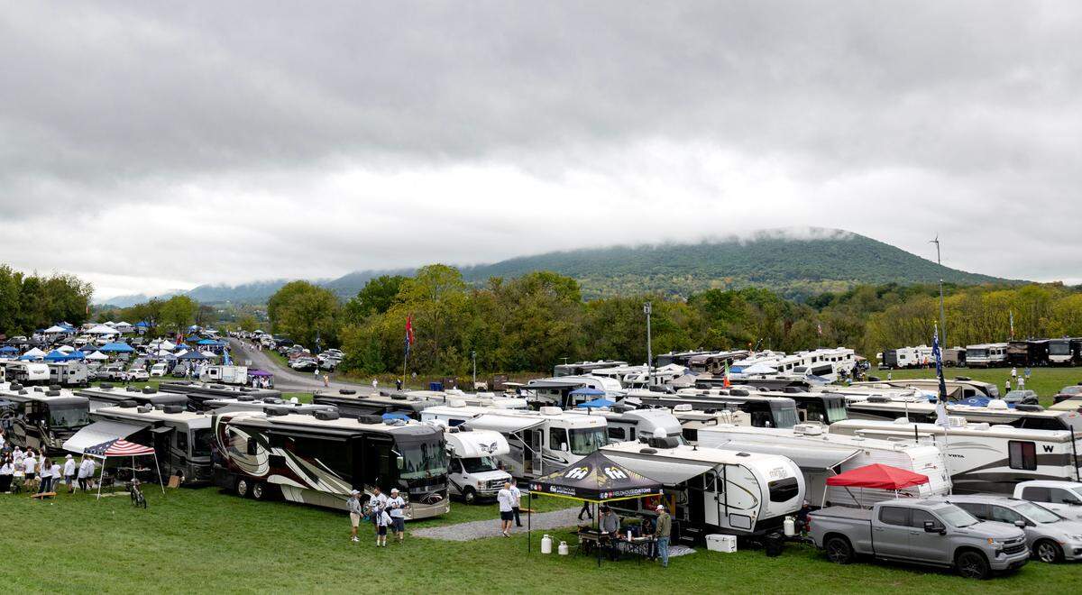 Penn State fans tailgate for the Homecoming game on Saturday, Sept. 28, 2024.