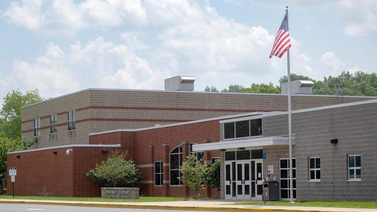 Penns Valley Elementary and Intermediate School, pictured in this July 2023 file photo, was briefly evacuated Tuesday in response to a reported threat.