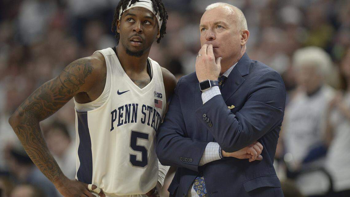 How far did Penn State men’s basketball fall in the AP Top 25 after 2 straight losses?