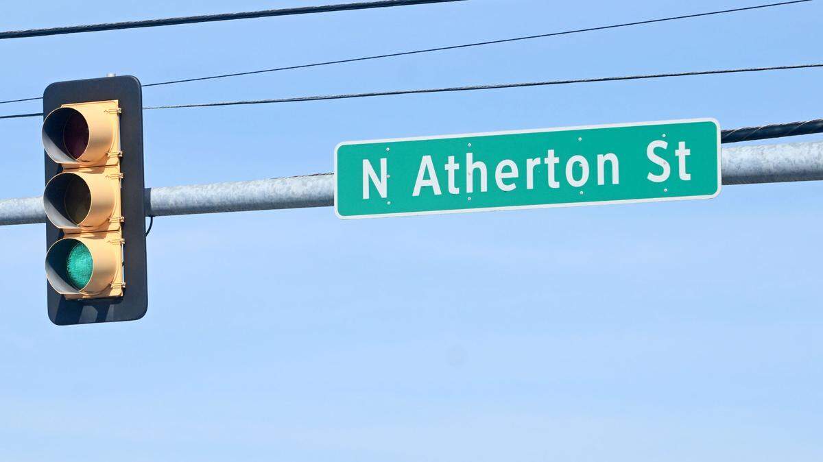The traffic signals at the intersection of North Atherton Street and Colonnade Blvd in Patton Township on Friday, March 1, 2024.  